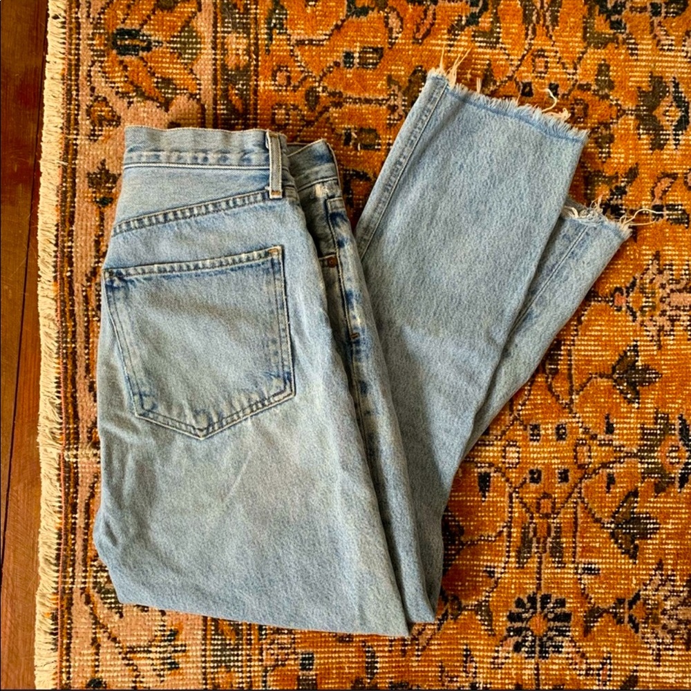 Agolde Riley Zephyr Crop Straight Jeans 26
